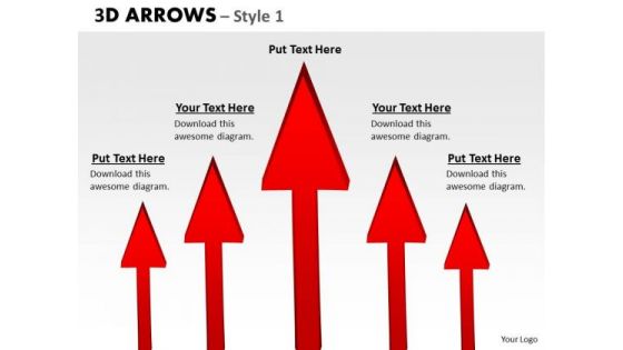 Sales Diagram 3d Arrows Style 1 Business Finance Strategy Development