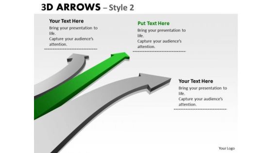 Sales Diagram 3d Arrows Styli Business Cycle Diagram