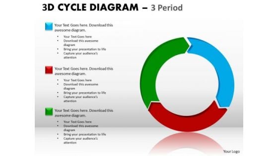 Sales Diagram 3d Cycle Diagram Marketing Diagram