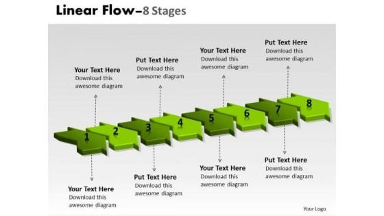 Sales Diagram 3d Linear Flow 8 Business Diagram Sales Diagram 3d Linear Flow 8 Business Diagram