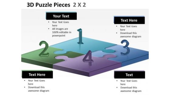 Sales Diagram 3d Puzzle Pieces 2x2 Consulting Diagram Sales Diagram 3d Puzzle Pieces 2x2 Consulting Diagram