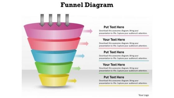 Sales Diagram 5 Staged Unique Design Business Funnel Diagram Strategy Diagram