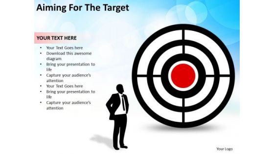 Sales Diagram Aiming For The Target Business Concept Marketing Diagram