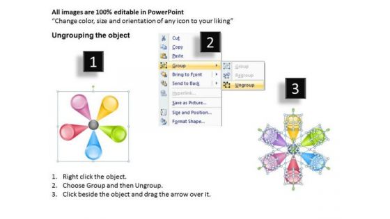 Sales Diagram Analogy Of Multicolored Business Diagram