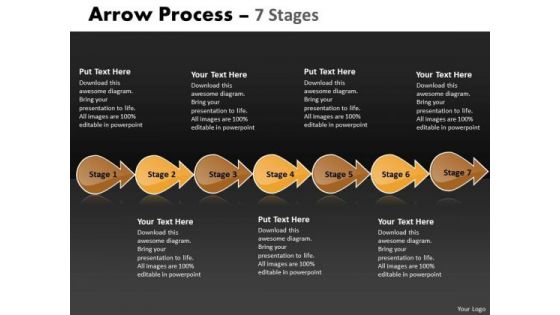 Sales Diagram Arrow Process 7 Stages Consulting Diagram