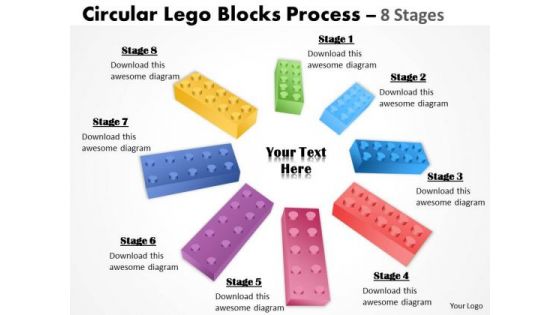 Sales Diagram Building Lego Process 8 Stages Business Framework Model