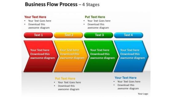 Sales Diagram Business Flow Process 4 Stages Mba Models And Frameworks