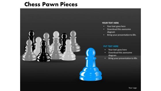 Sales Diagram Chess Pawn Pieces Business Framework Model