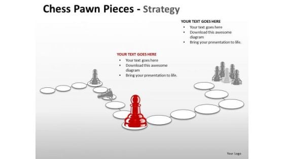 Sales Diagram Chess Pawn Pieces Strategy Business Cycle Diagram