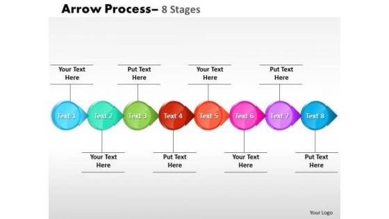 Sales Diagram Circle Arrow 8 Stages Marketing Diagram