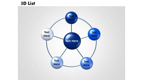 Sales Diagram Circular 3d List Business Diagram