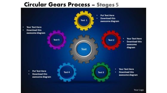 Sales Diagram Circular Gears Flowchart Process Diagram Business Diagram