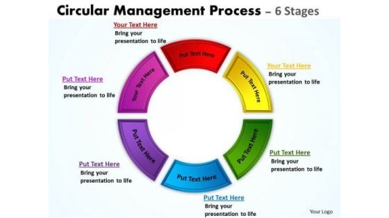 Sales Diagram Circular Management Process 6 Stages Business Diagram