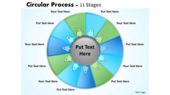 Sales Diagram Circular Process 11 Stages Consulting Diagram