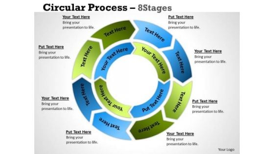 Sales Diagram Circular Process 8 Stages 3 Business Diagram