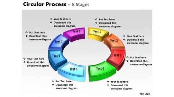 Sales Diagram Circular Process 8 Stages Marketing Diagram