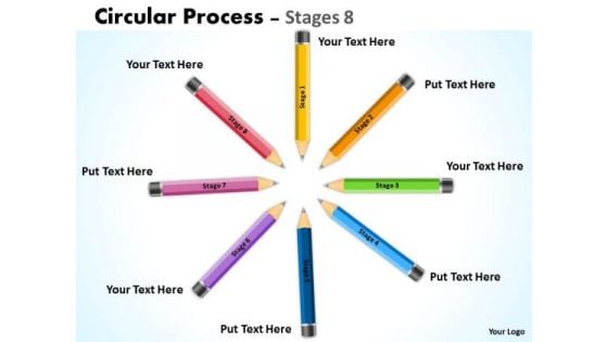 Sales Diagram Circular Process Stages 8 Marketing Diagram