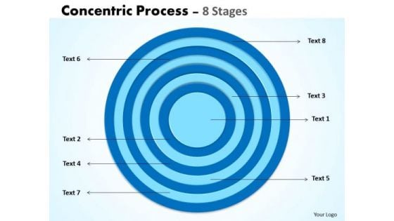 Sales Diagram Concentric Process 8 Stages Strategic Management