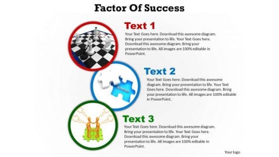 Sales Diagram Factors Of Success Ppt Slides Consulting Diagram