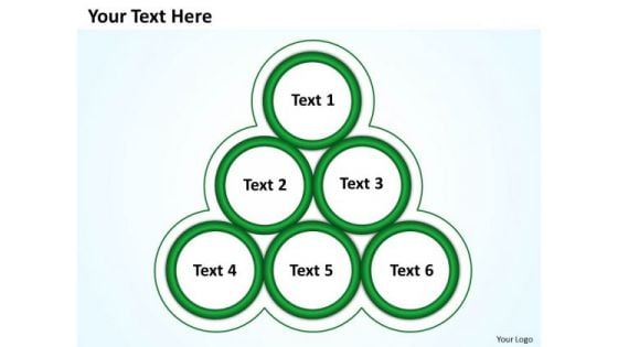 Sales Diagram Green Your Text Here Business Framework Model