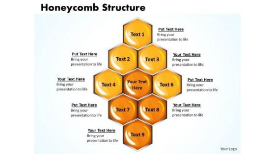 Sales Diagram Honeycomb Structure Business Cycle Diagram