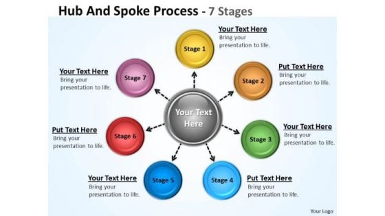 Sales Diagram Hub And Spoke Process 7 Stages Marketing Diagram