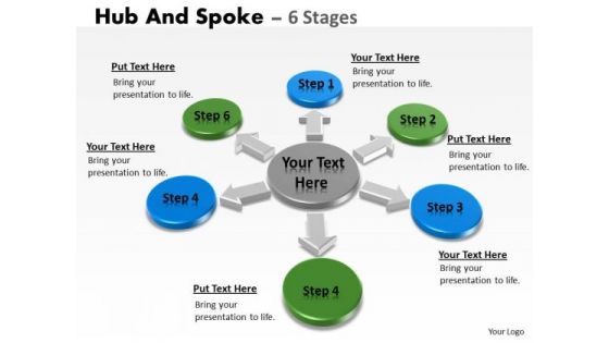 Sales Diagram Hub And Spoke Stages Consulting Diagram