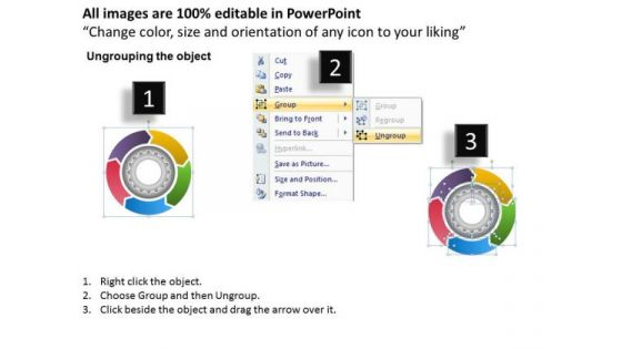 Sales Diagram Illustration Of 5 Stages Multicolored Flow Chart With Gears Marketing Diagram