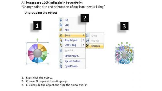 Sales Diagram Illustration Of Multicolored Business Consulting Diagram