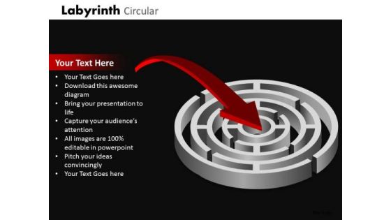 Sales Diagram Labyrinth Circular Business Framework Model