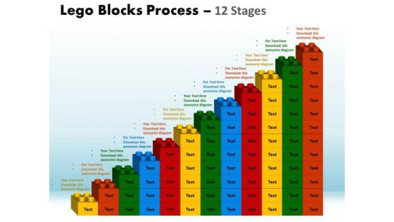 Sales Diagram Lego Blocks Process 12 Stages Consulting Diagram