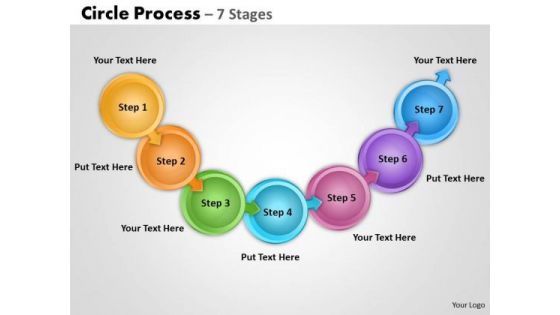 Sales Diagram Linear Flow Step Marketing Diagram