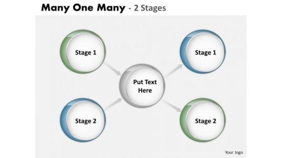 Sales Diagram Many One Many 2 Stages Business Diagram Sales Diagram Many One Many 2 Stages Business Diagram