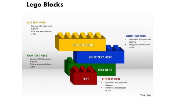 Sales Diagram Marketing Diagram 4 Stages Lego Blocks Consulting Diagram Business Diagram