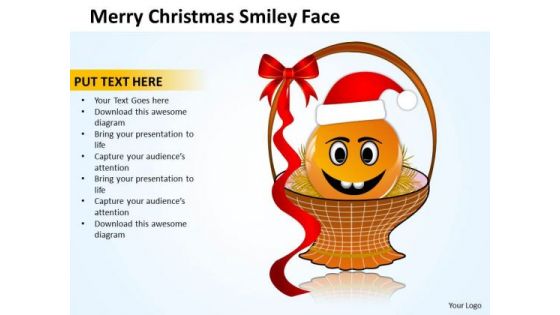 Sales Diagram Merry Christmas Smiley Face Business Cycle Diagram