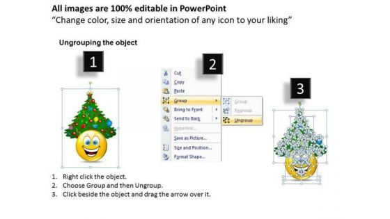 Sales Diagram Merry Christmas Smiley Face Strategy Diagram