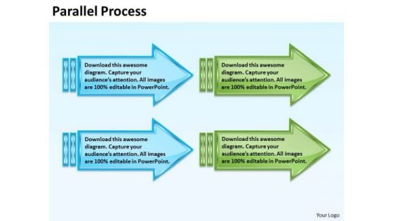 Sales Diagram Parallel Process 2 Consulting Diagram