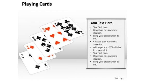 Sales Diagram Playing Cards Business Framework Model