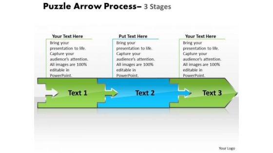 Sales Diagram Puzzle 3 Stages Business Finance Strategy Development