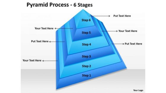 Sales Diagram Pyramid Process 6 Steps Of Process Control Marketing Diagram