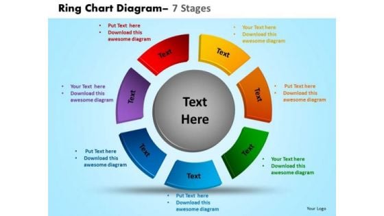 Sales Diagram Ring Chart Diagram 7 Stages Marketing Diagram