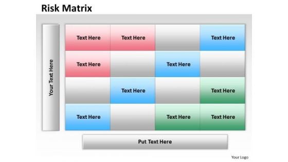 Sales Diagram Risk Matrix Dummy Strategy Diagram