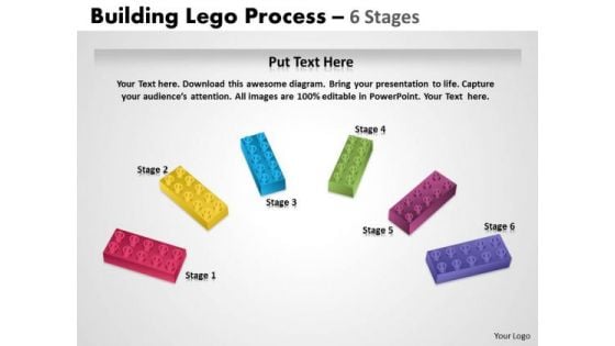 Sales Diagram Semi Building Blocks 6 Stages Consulting Diagram