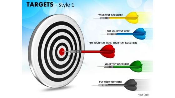 Sales Diagram Targets Style 1 Consulting Diagram