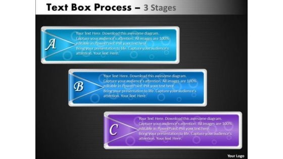 Sales Diagram Text Box Process Diagram 3 Stages Consulting Diagram