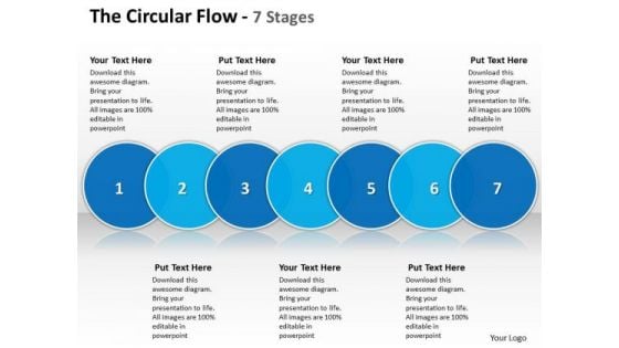 Sales Diagram The Circular Flow 7 Stages Business Diagram