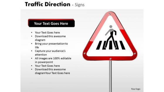 Sales Diagram Traffic Direction Signs Business Cycle Diagram