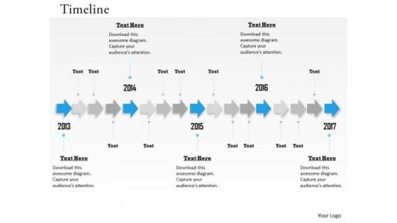 Sales Diagram Unidirectional Arrows For Timeline Roadmap Business Framework Model