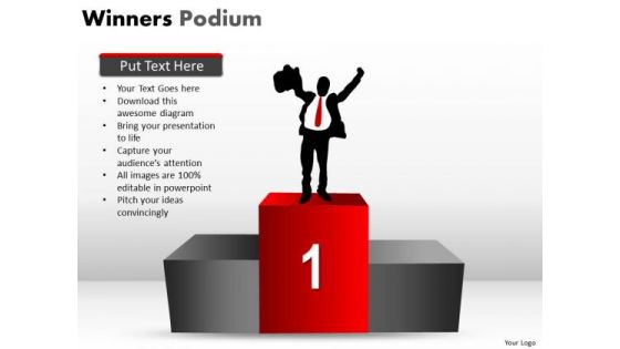 Sales Diagram Winners Podium Business Cycle Diagram