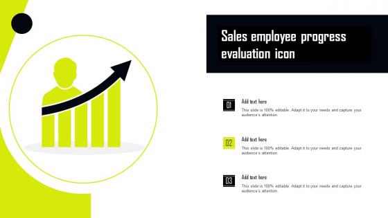 Sales Employee Progress Evaluation Icon Professional Pdf